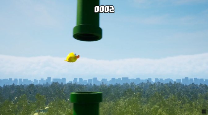 Someone has recreated Flappy Bird in Unreal Engine 5